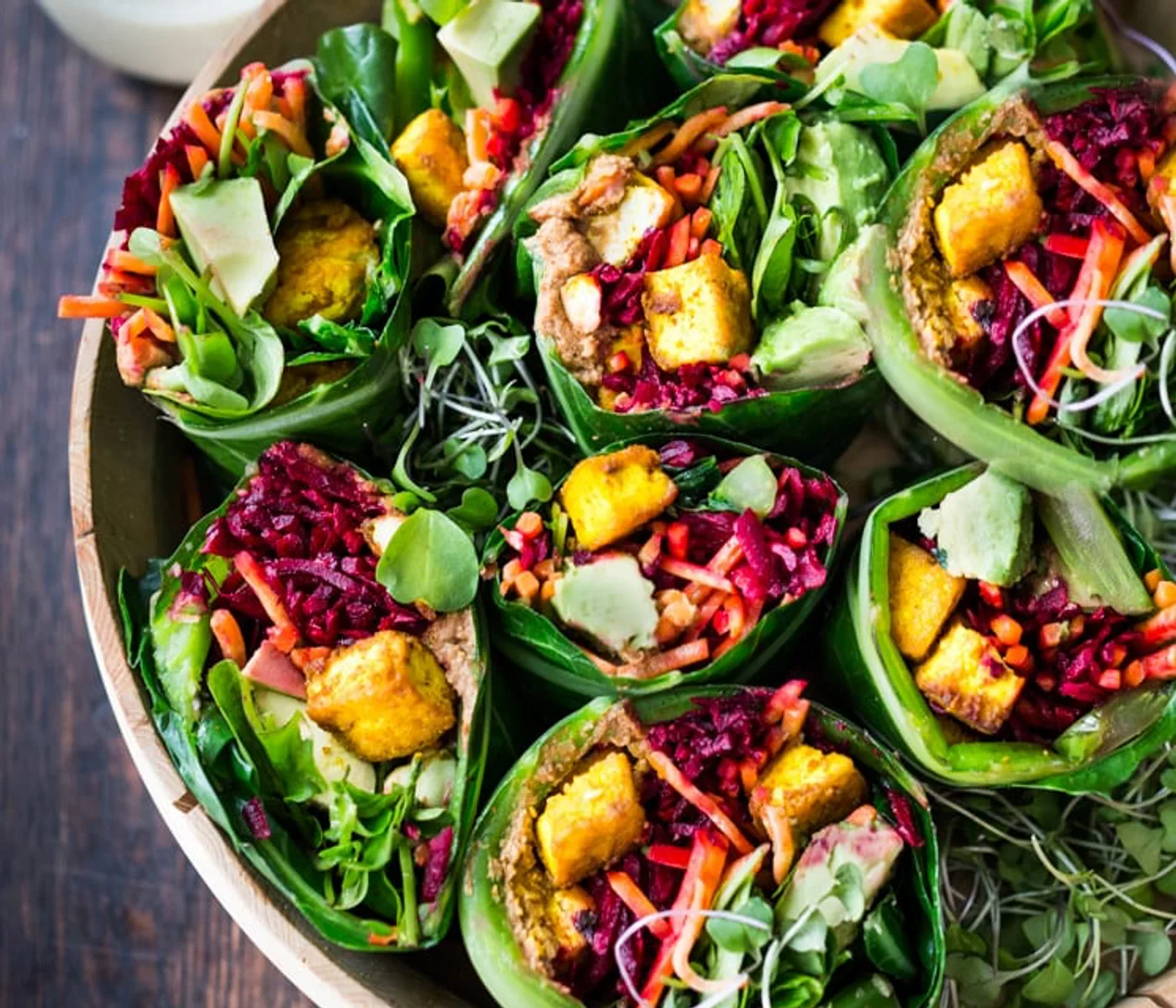 Colorful farm-to-table meal at Posada Natura